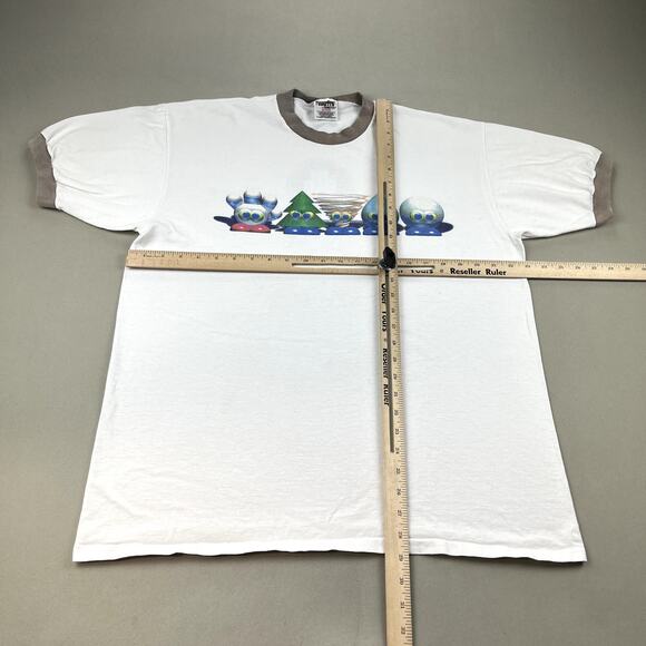 Vintage Disney Movie T-Shirt Adult XL White Animation Pixar Push You Around 90s - Picture 11 of 14